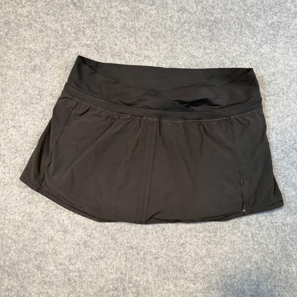 lululemon athletica Pants - Lululemon Skort Womens 8 Black Athletic Running Built In Shorts Pockets Tennis